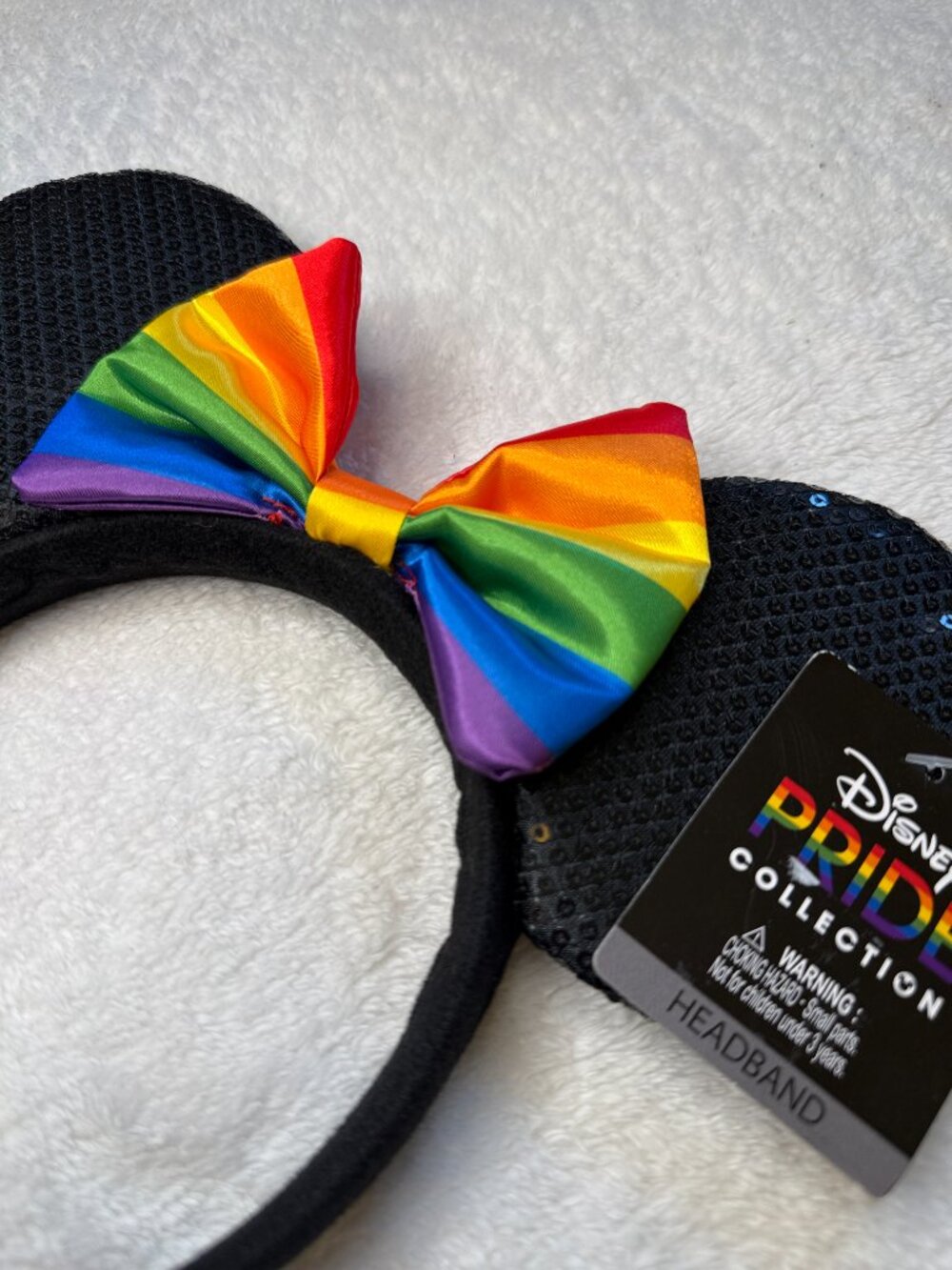 Disney Pride Collection Rainbow Minnie Mouse Ears Headband NWT - Picture 4 of 4